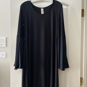 Black Bell Sleeve Dress